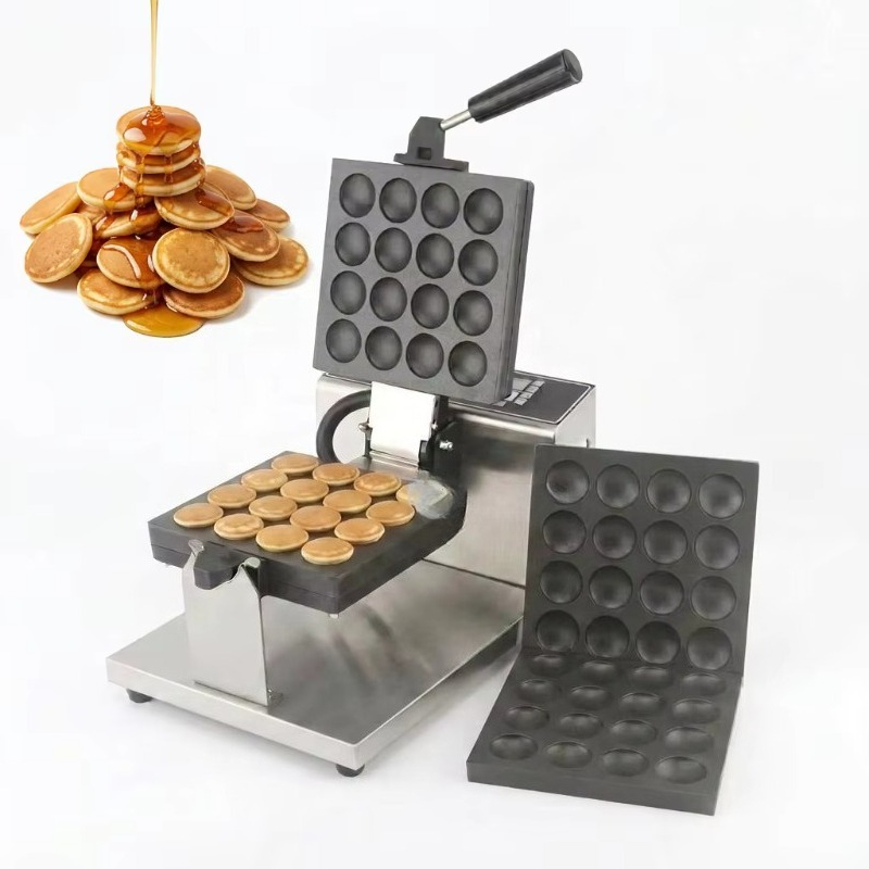 Mini Waffle Maker Machine - Maszyna do poffertjes z powłoką nieprzywierającą,