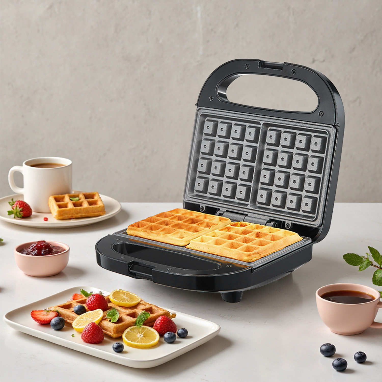 Mini Waffle Maker Machine - Maszyna do gofrów belgijskich na 2