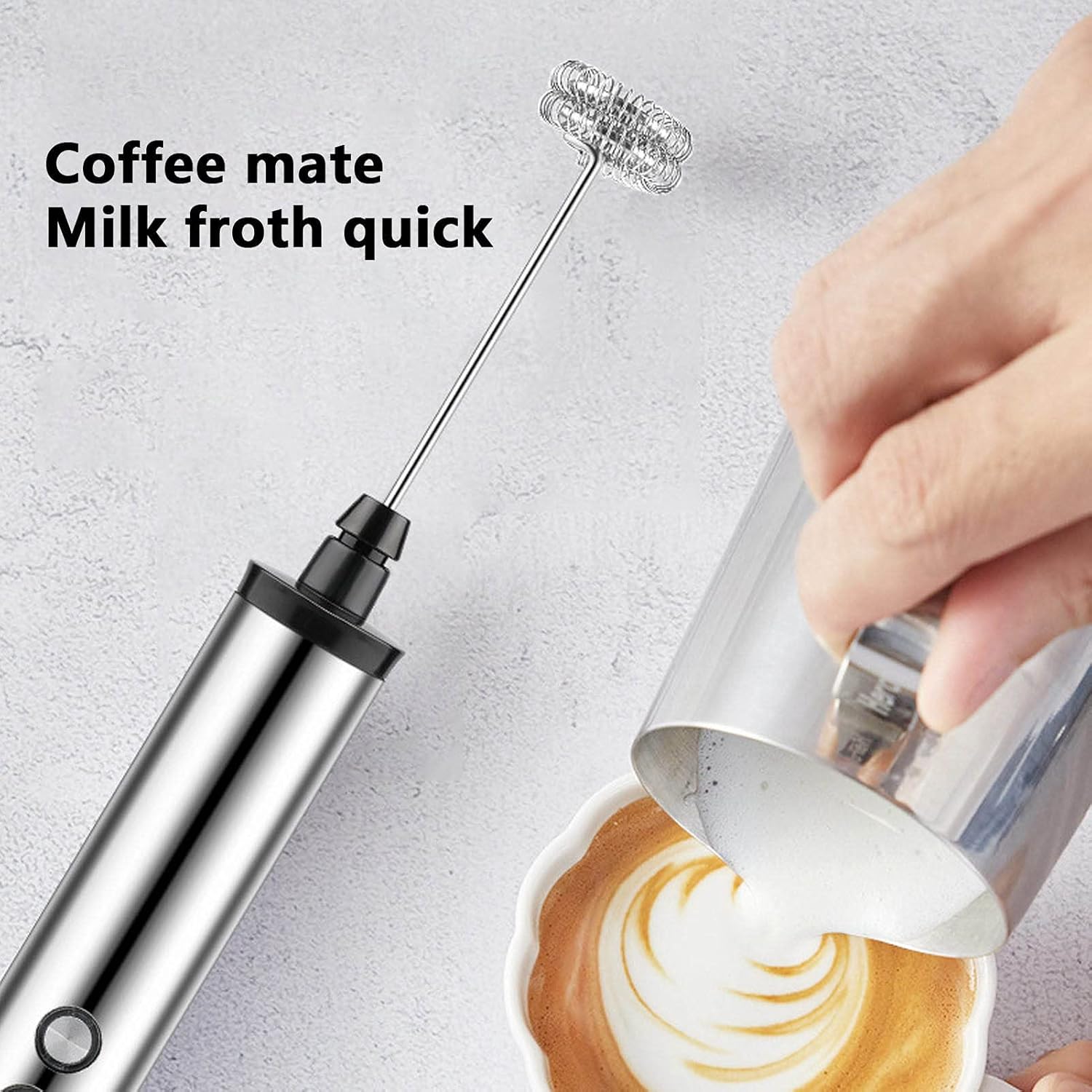 Kitchen Appliances - Elektryczny trzepak do mleka 3 w