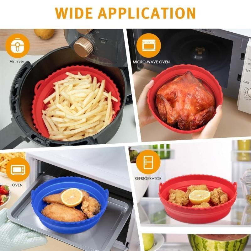 Air Fryer Silicone Pot Liner - D0AB 2-pak Silikonowe wkładki do frytkownicy