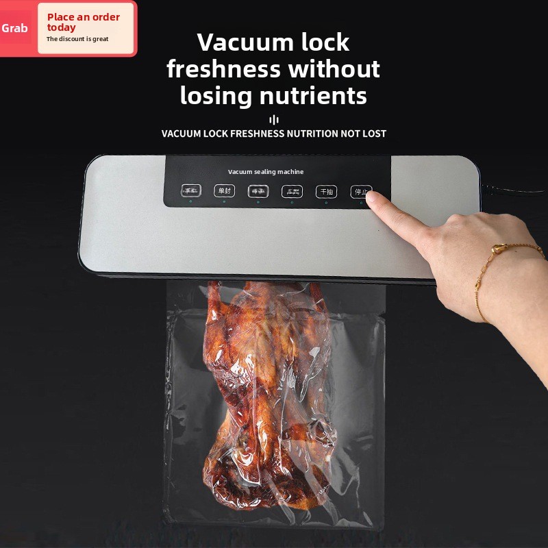 Food Vacuum Sealer Machine - Zgrzewarka próżniowa, kompresor, pakowanie żywności w