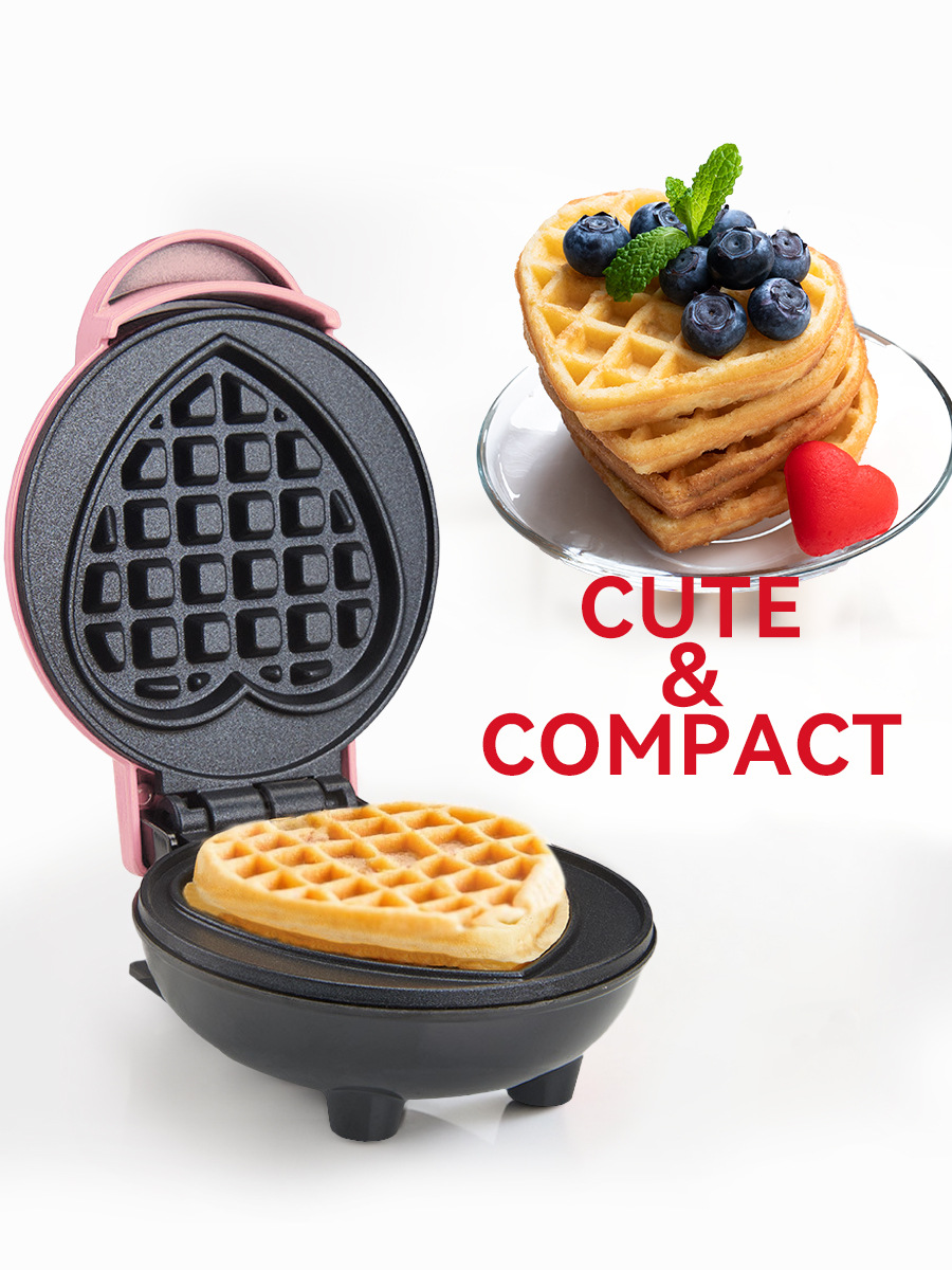 Mini Waffle Maker Machine - Mini gofrownica elektryczna, urządzenie kuchenne do