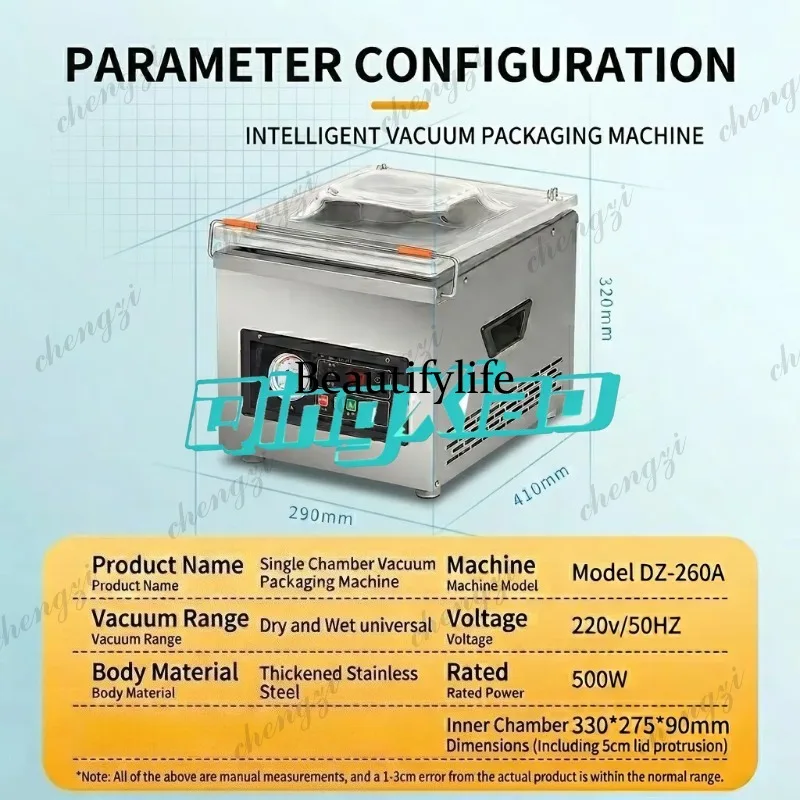 Food Vacuum Sealer Machine - K182 Komercyjna Automatyczna Pakowarka Próżniowa do