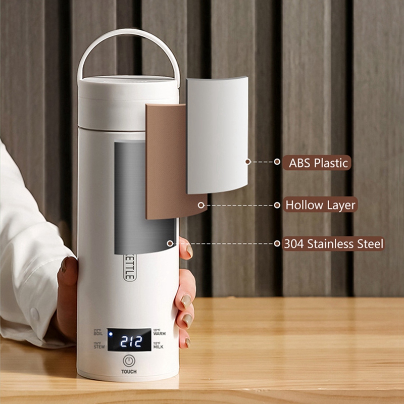 Electric Kettle Temperature Control - Przenośny czajnik elektryczny DT39 do podróży,
