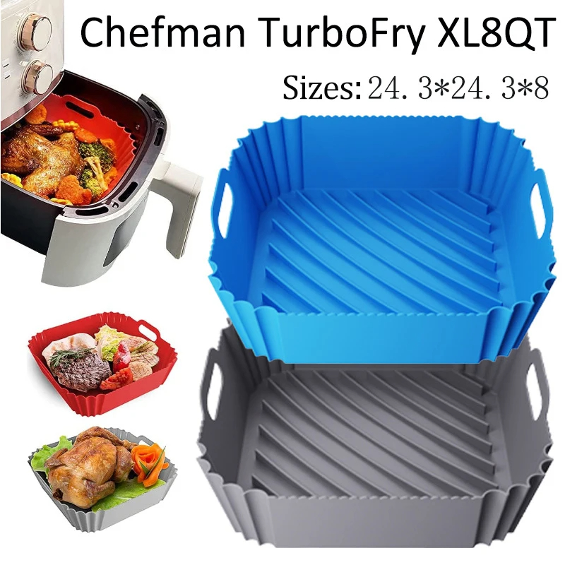 Duża silikonowa taca do frytow – Air Fryer Silicone Pot Liner recenzja i cena