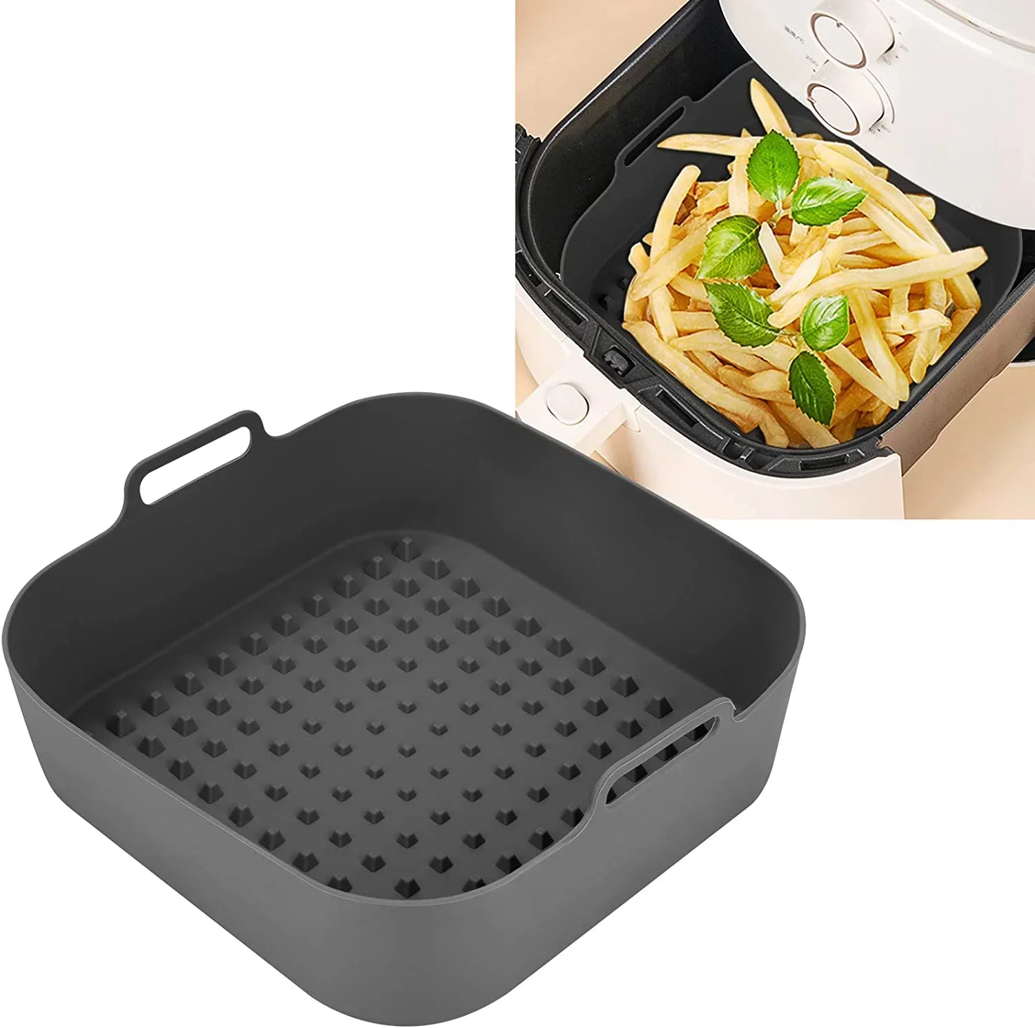 Frytkownica powietrzna Silikon – Air Fryer Silicone Pot Liner recenzja i cena