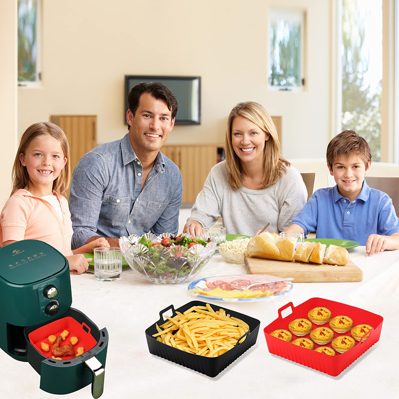 Kwadratowe duże silikonowe wkł – Air Fryer Silicone Pot Liner recenzja i cena