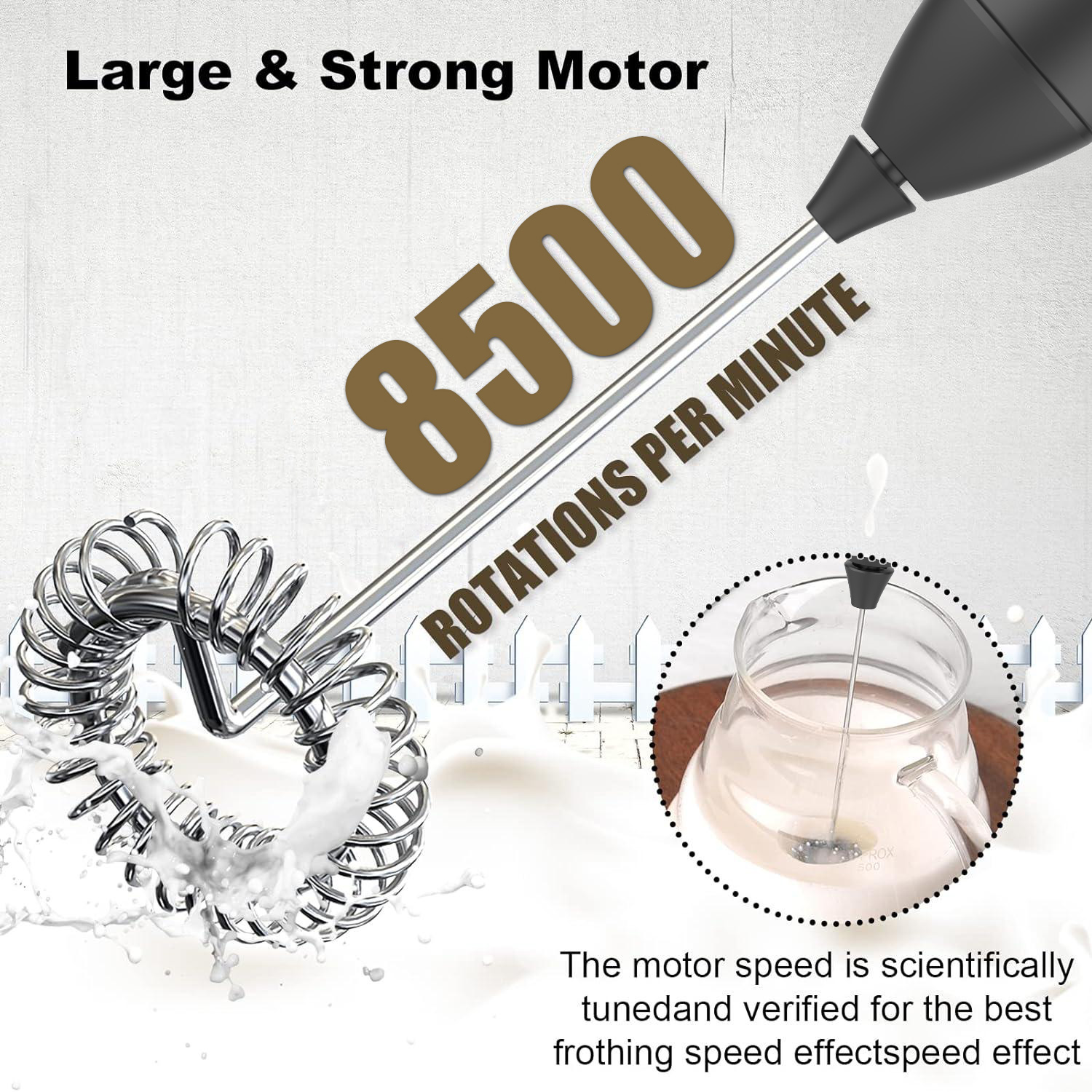 Akumulatorowy spieniacz do mle – Electric Milk Frother Handheld recenzja i cena