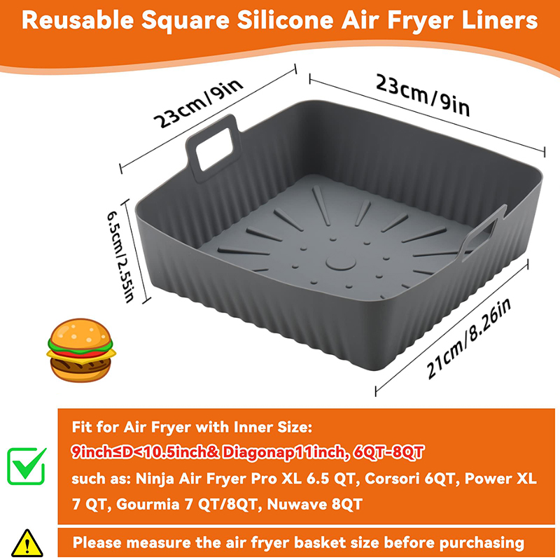 Duży silikonowy kosz do frytow – Air Fryer Silicone Pot Liner recenzja i cena