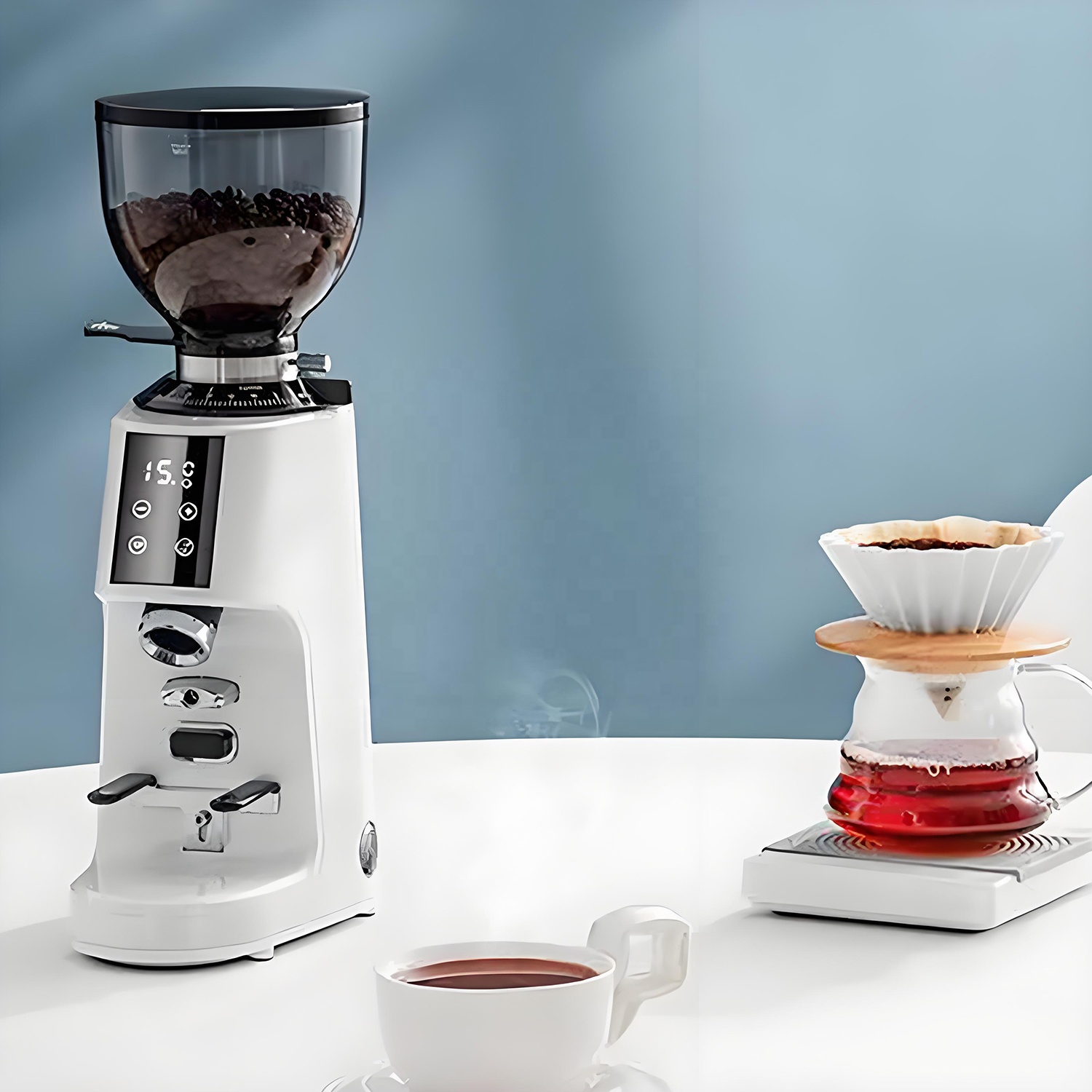 Ulepszony, mocny silnik DC w c – Coffee Bean Grinder Electric recenzja i cena