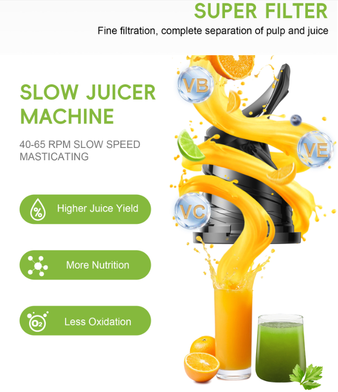 Elektryczna wyciskarka wolnoob – Electric Slow Juicer Cold Press recenzja i cena