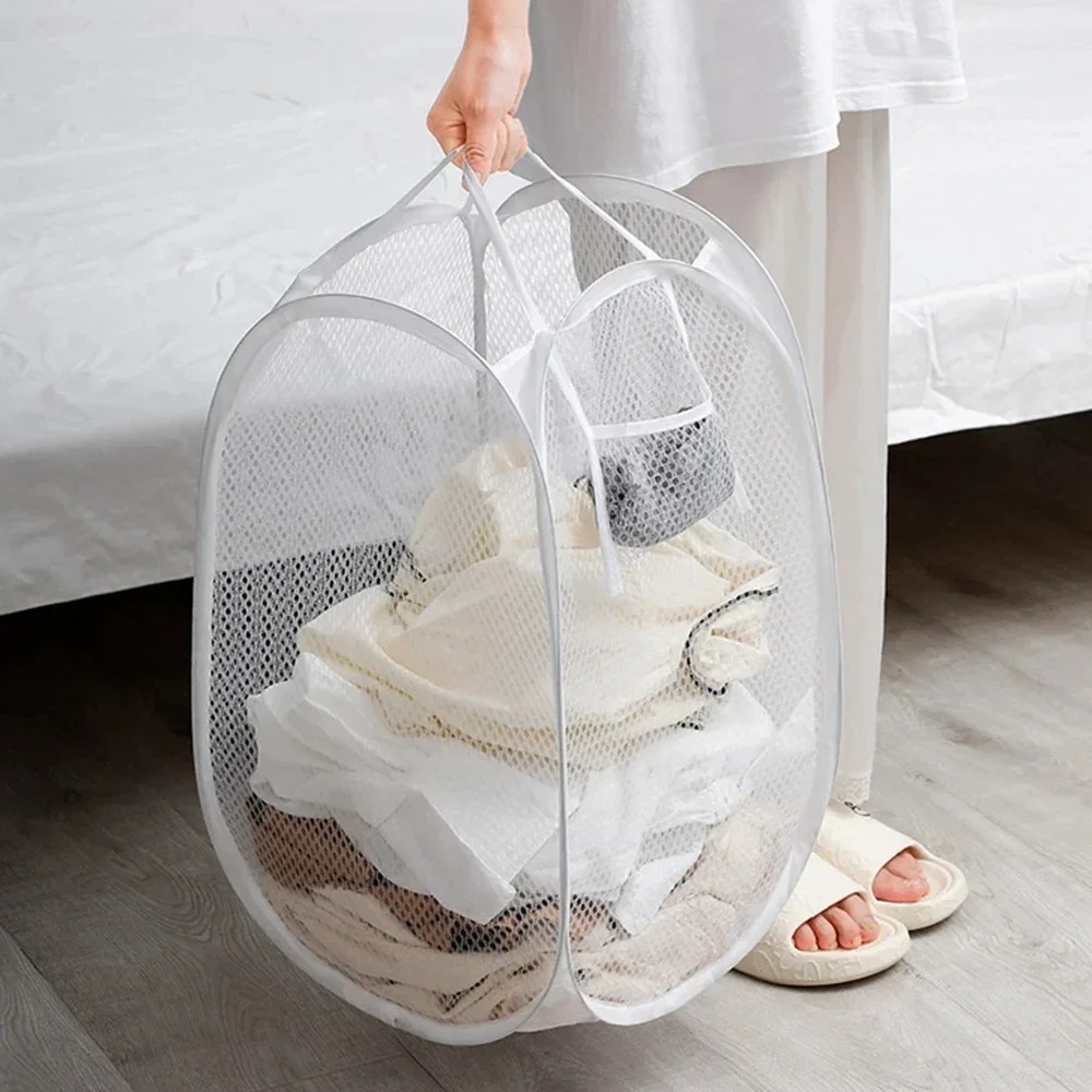 Kosz na pranie z siatki, skład – Laundry recenzja i cena