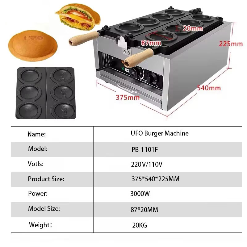 HomeWise Electric 4PCS UFO Bur – Mini Waffle Maker Machine recenzja i cena