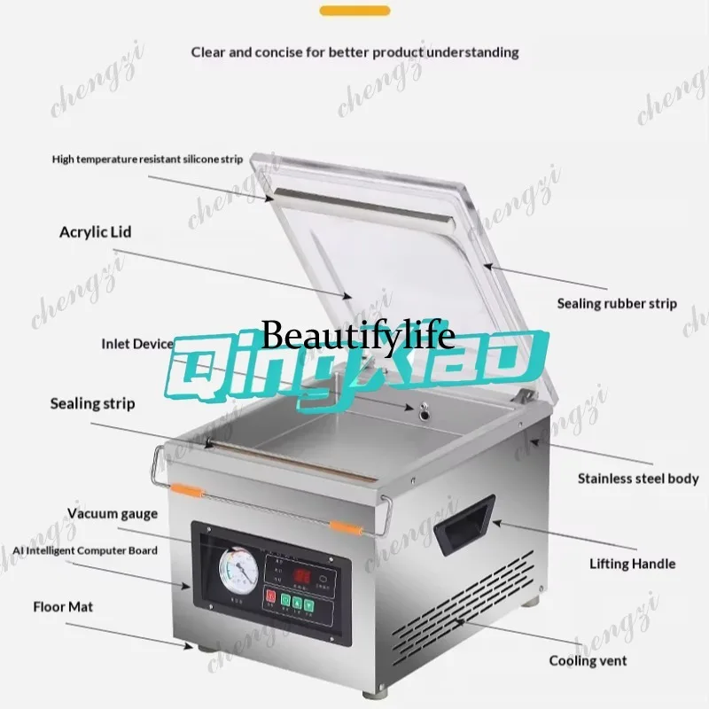 K182 Komercyjna Automatyczna P – Food Vacuum Sealer Machine recenzja i cena